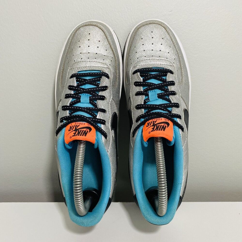 Nike Air Force 1 One Low Boys 6Y Shoes Silver Gray Space To Dream CW6011-001 - Picture 7 of 12